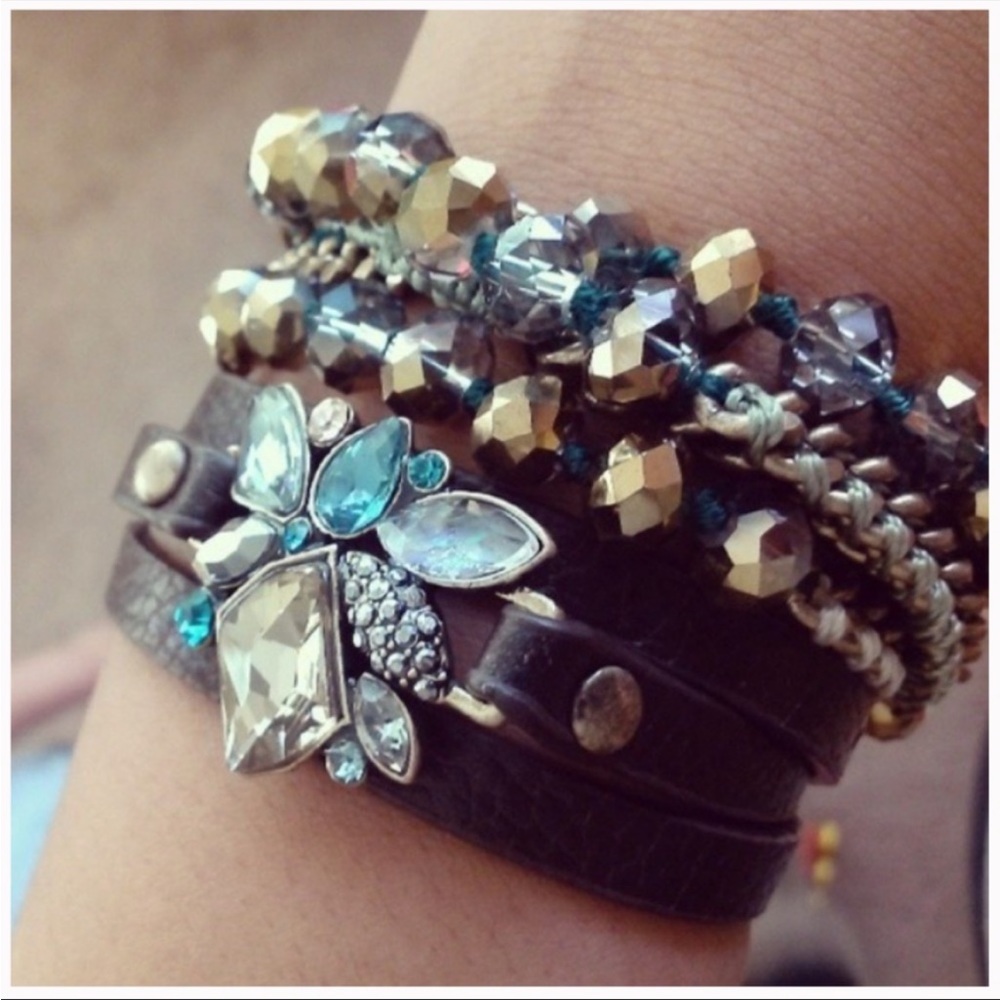 NEW Leather Wrap Bracelet Chloe + Isabel Sunset on the Seine